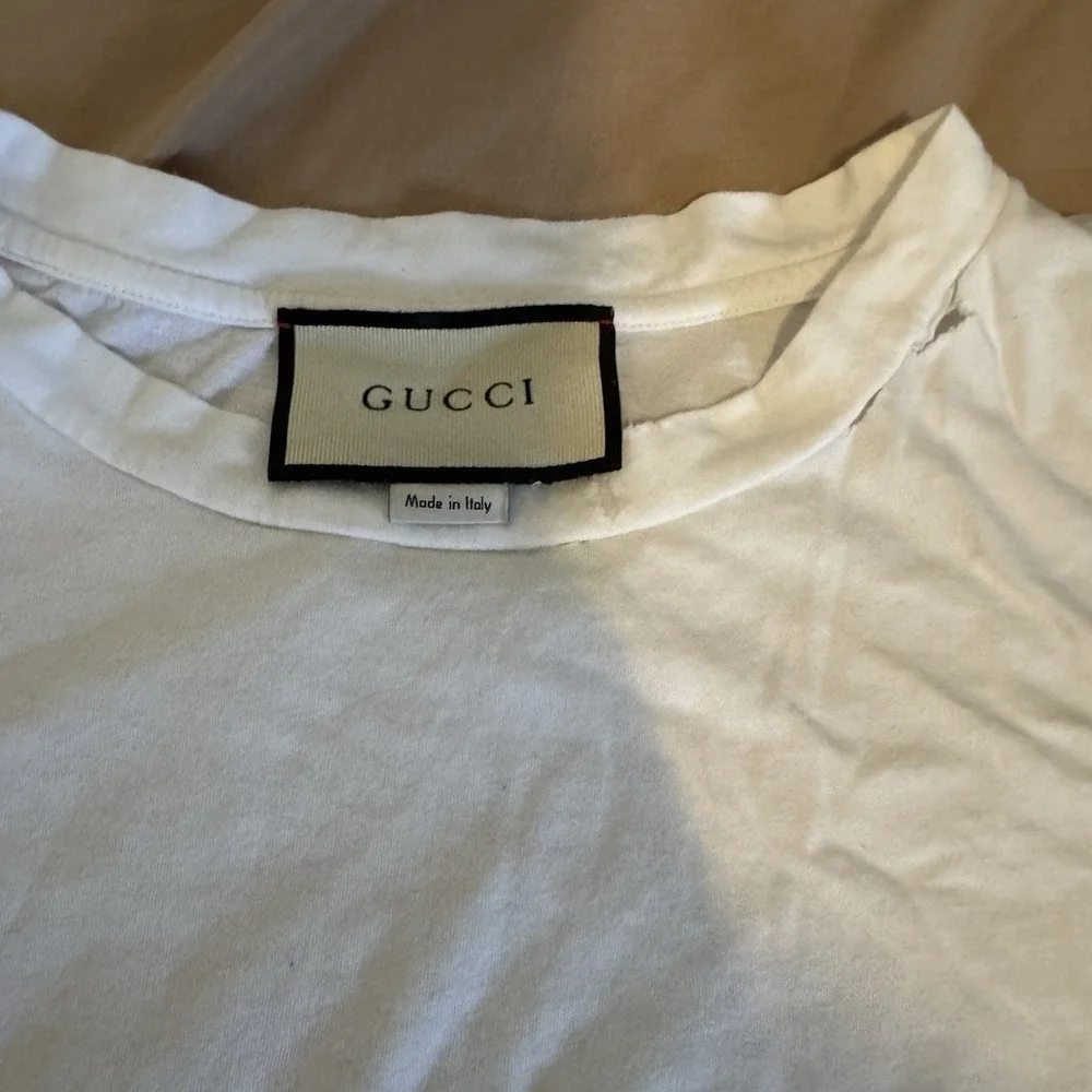 Gucci Back Thorn Flower Short Sleeve 2017 Vintage Logo T-Shirt Size S‎